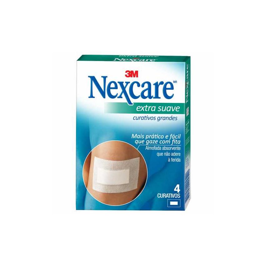 CURATIVO NEXCARE 3M EXTRA SUAVE COM 4 UNIDADES 