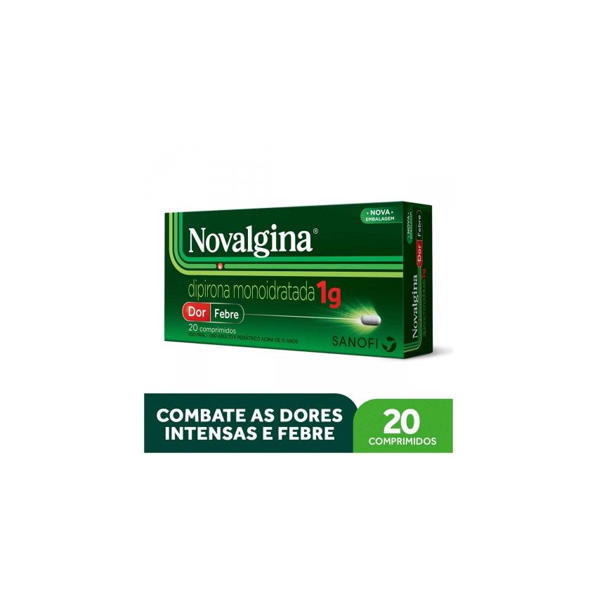 NOVALGINA 1G COM 20 COMPRIMIDOS-SANOFI-