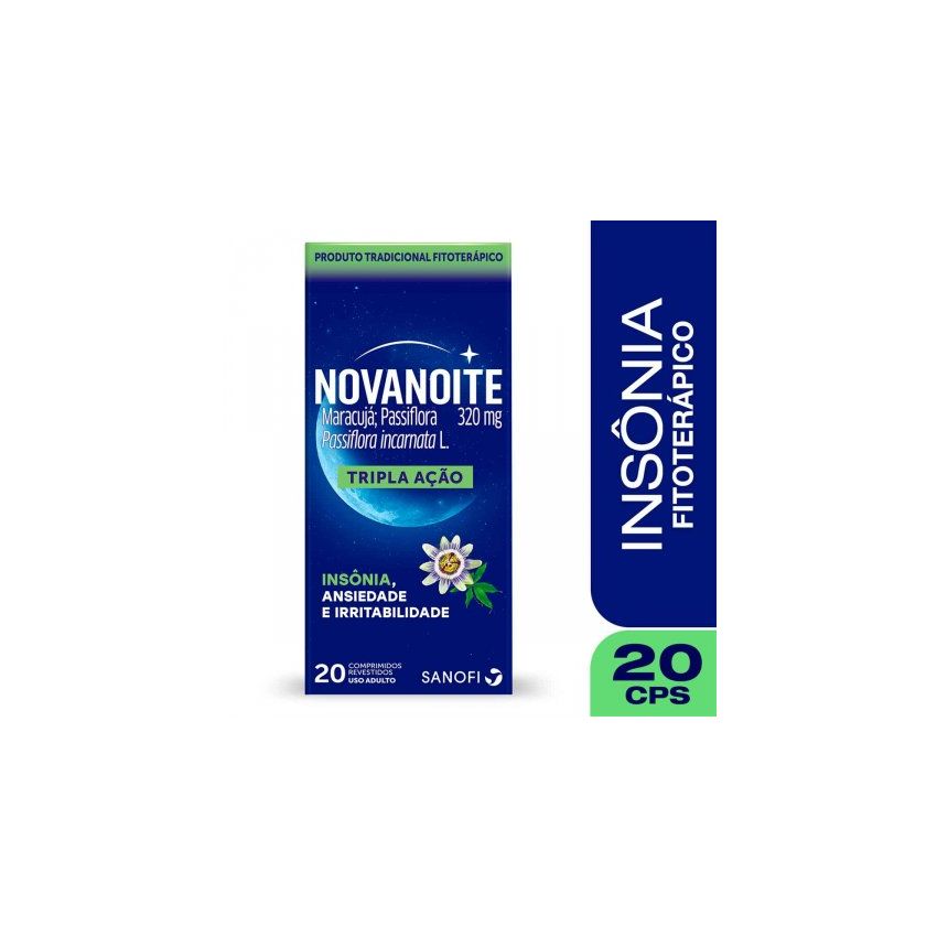 NOVANOITE PASSIFLORA 320MG 20 COMPRIMIDOS 
