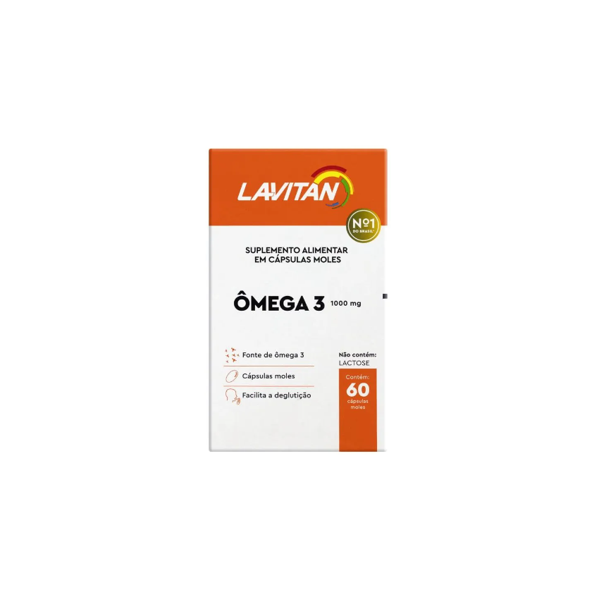 LAVITAN ÔMEGA 3 1.000MG COM 60 CÁPSULAS