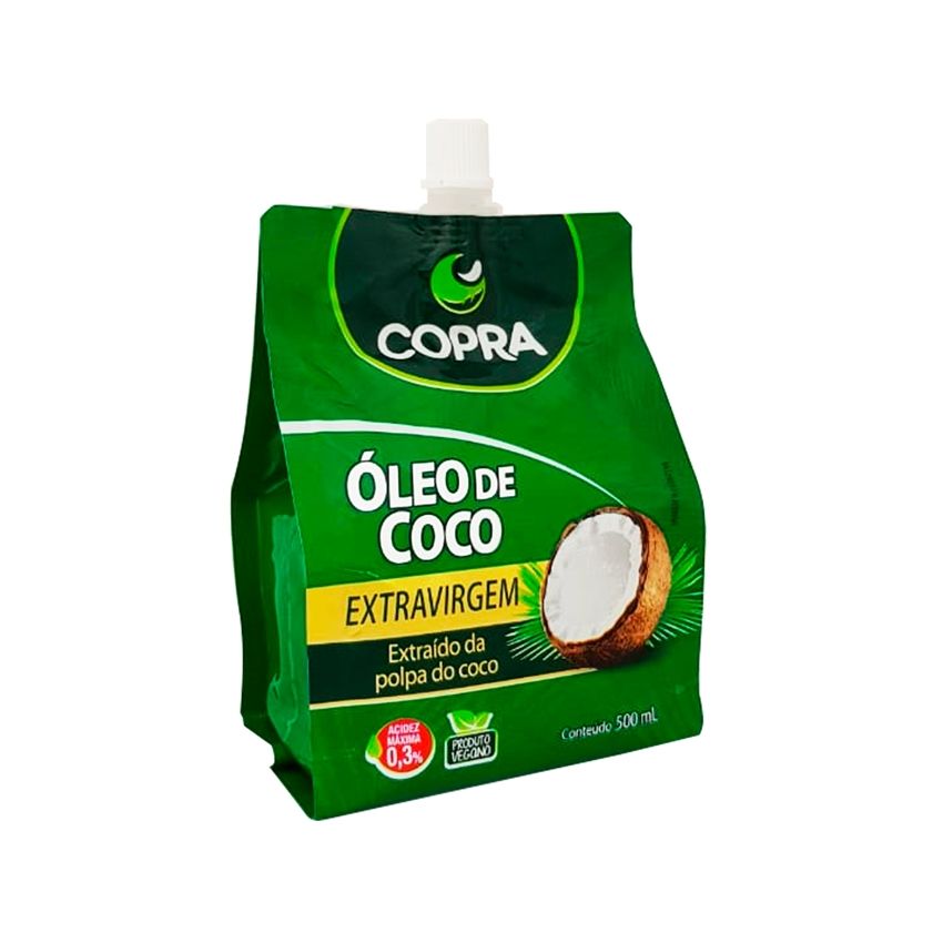 OLEO DE COCO EXTRAVIRGEM POUCH 500ML