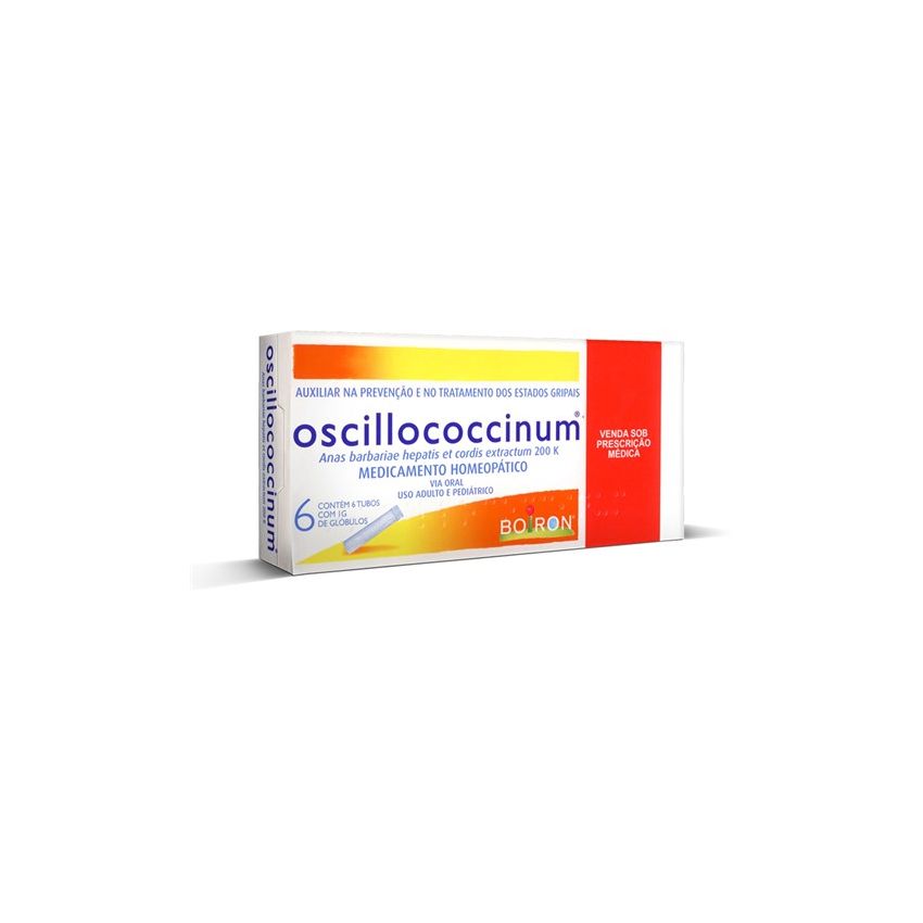 OSCILLOCOCCINUM COM 6 TUBOS DE 1 GRAMA