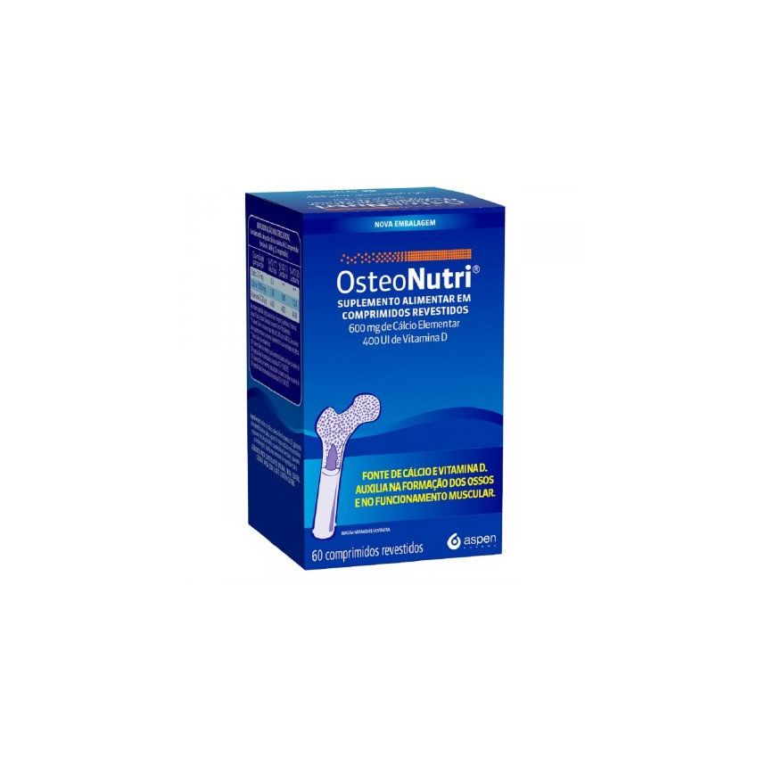 OSTEONUTRI 600MG/400UI COM 60 COMPRIMIDOS