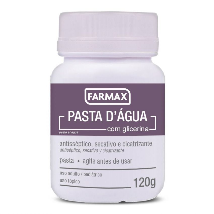 PASTA DE AGUA FARMAX COM 120G