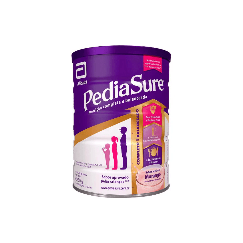 PEDIASURE PO MORANGO 850 GRS