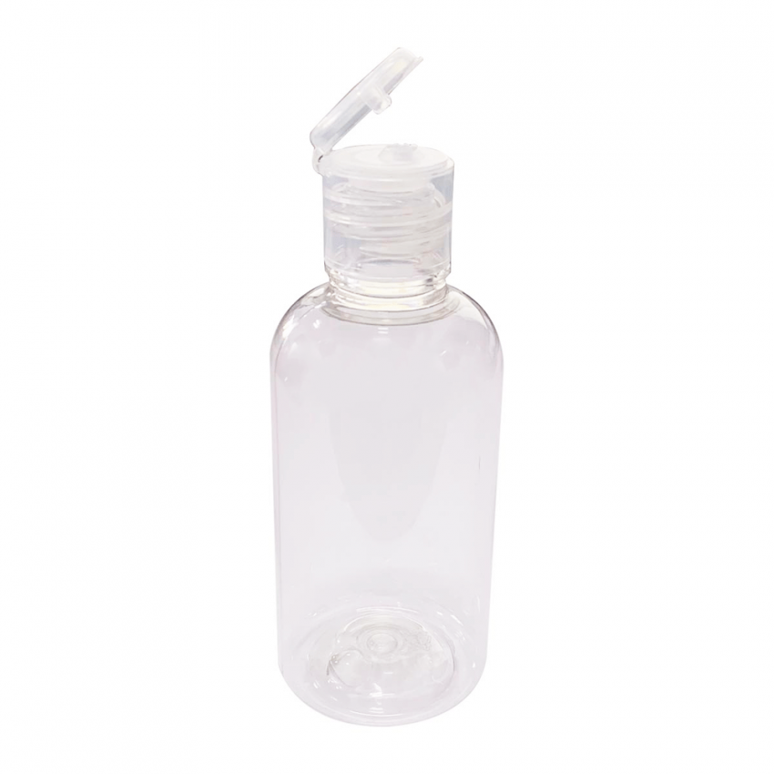POTE FLIP TOP 60ML TRANSPARENTE BELA COLLECTION