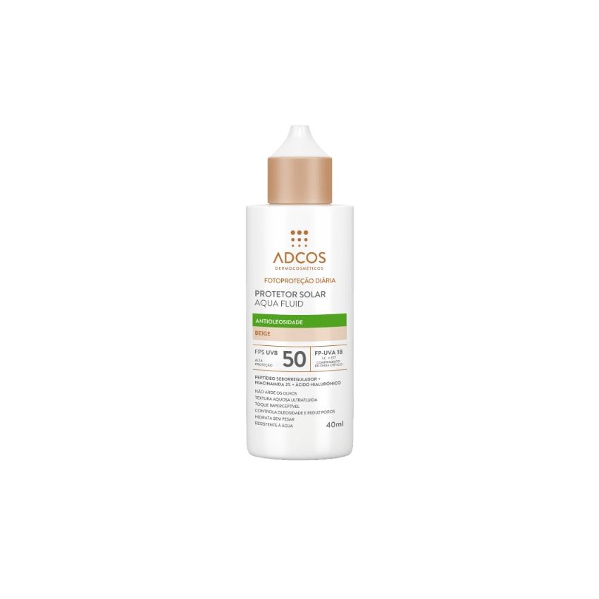 PROTETOR SOLAR ADCOS FPS50 ANTIOLEOSIDADE BEIGE 40ML