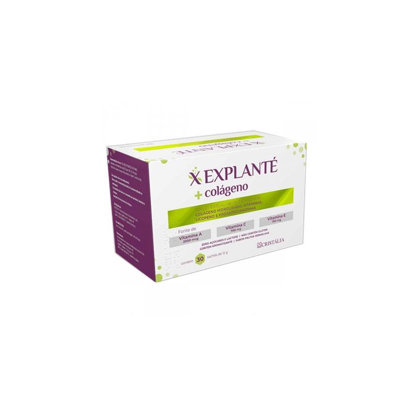 EXPLANTE + COLAGENO 12G COM 30 SACHE-CRISTALIA-