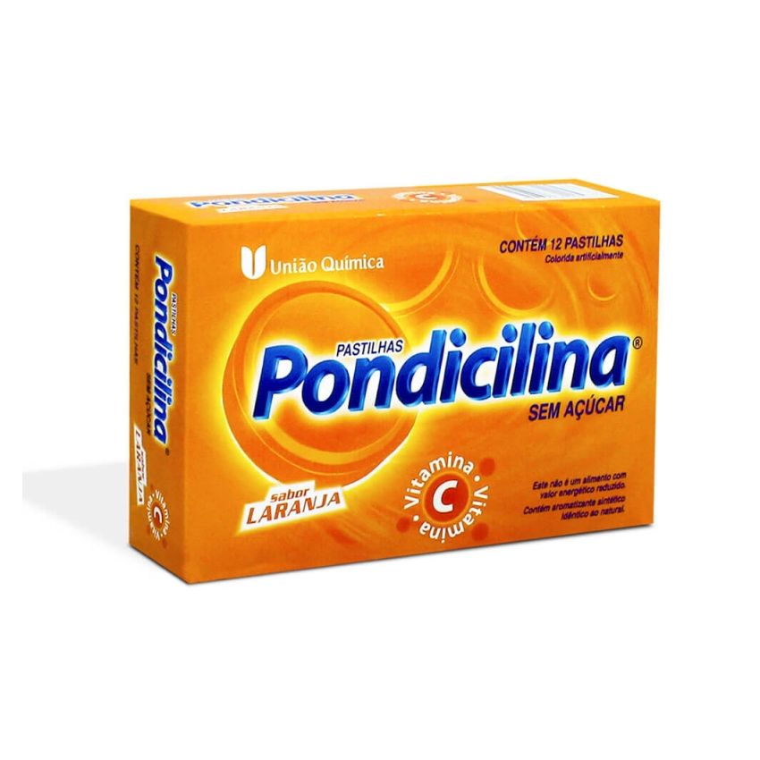 PONDICILINA LARANJA COM 12 PASTILHAS