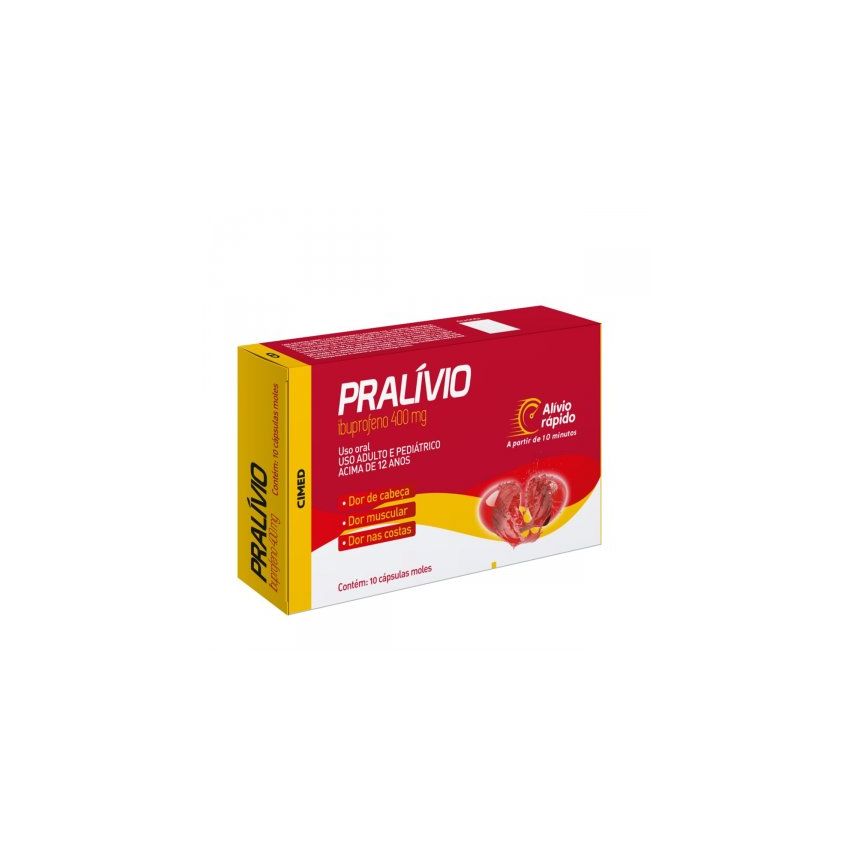 PRALIVIO 400MG COM 10 CÁPSULAS MOLES-CIMED-