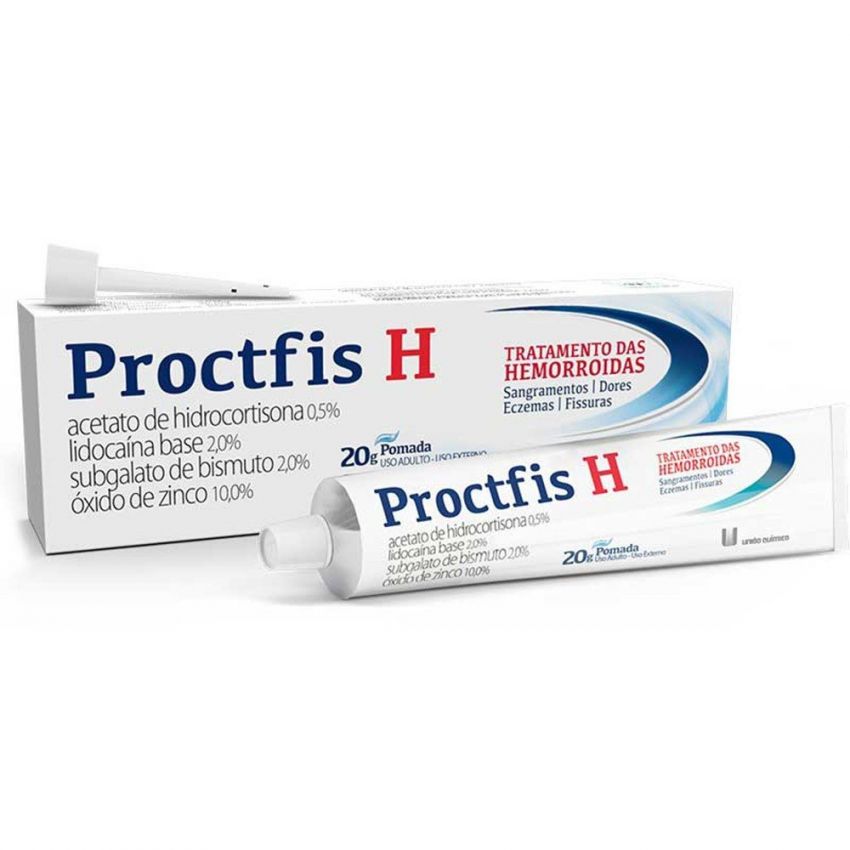PROCTFIS H POMADA 20GRAMAS 10 APLICADORES-UNIÃOQUIMICA-