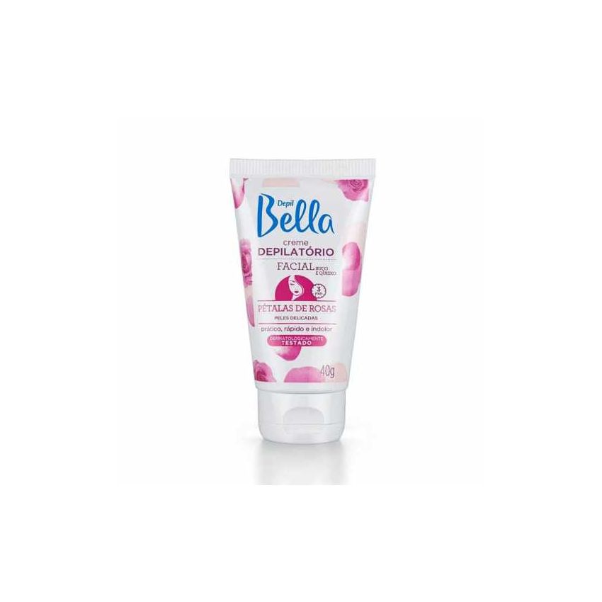CREME DEPILATÓRIO FACIAL PÉTALAS DE ROSAS BELLA 40G