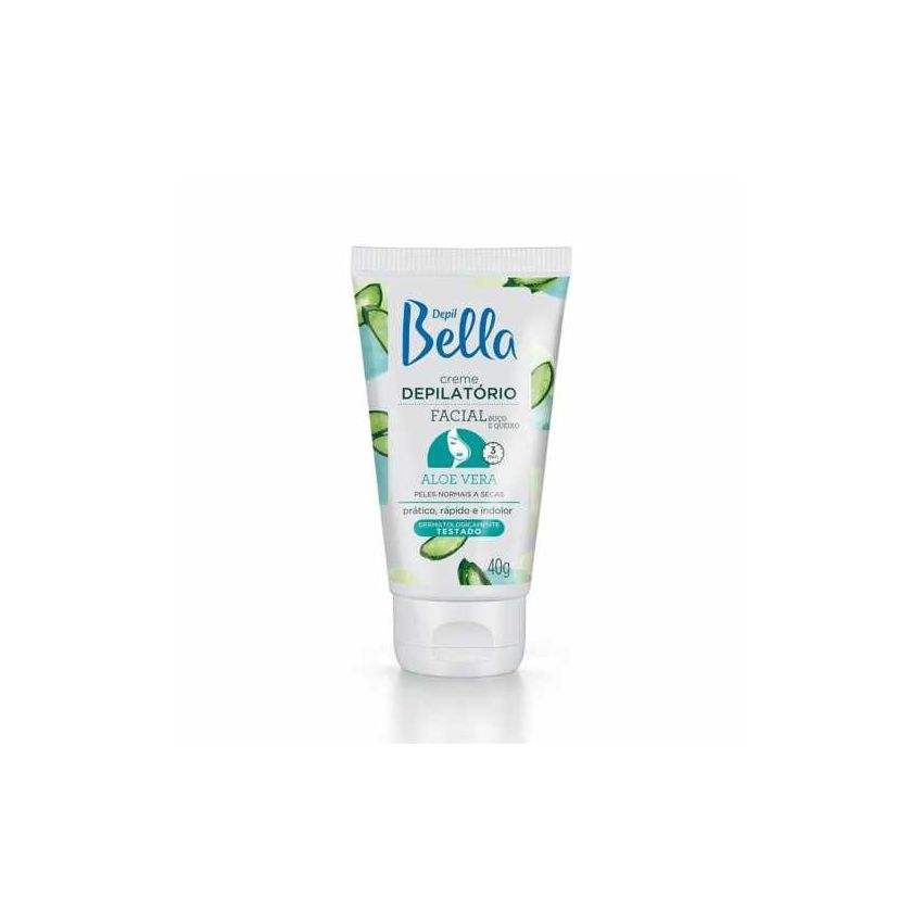 CREME DEPILATÓRIO FACIAL ALOE VERA DEPIL BELLA 40G
