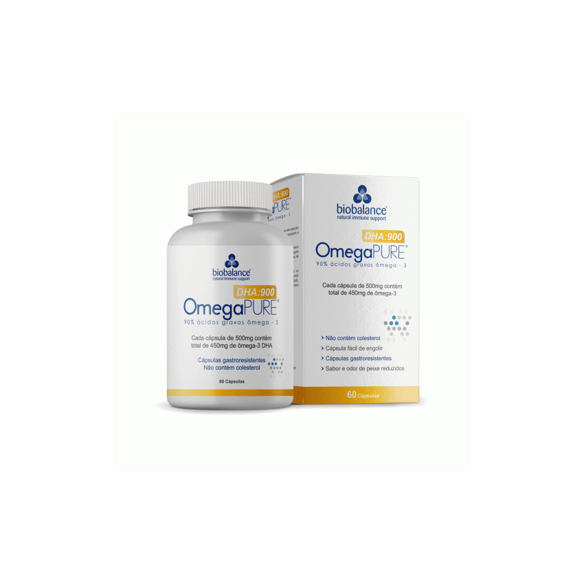 OMEGAPURE DHA:900 COM 60 CÁPSULAS