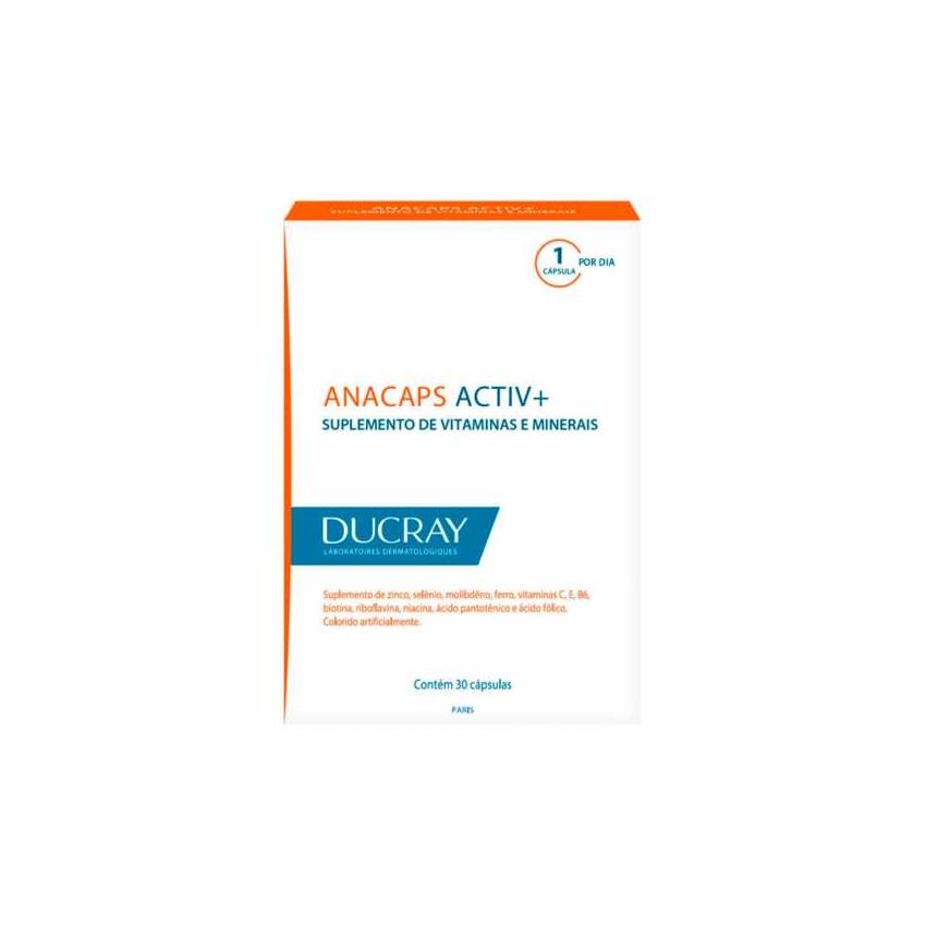 DUCRAY ANACAPS ACTIV+ COM 30 CAPSULAS 