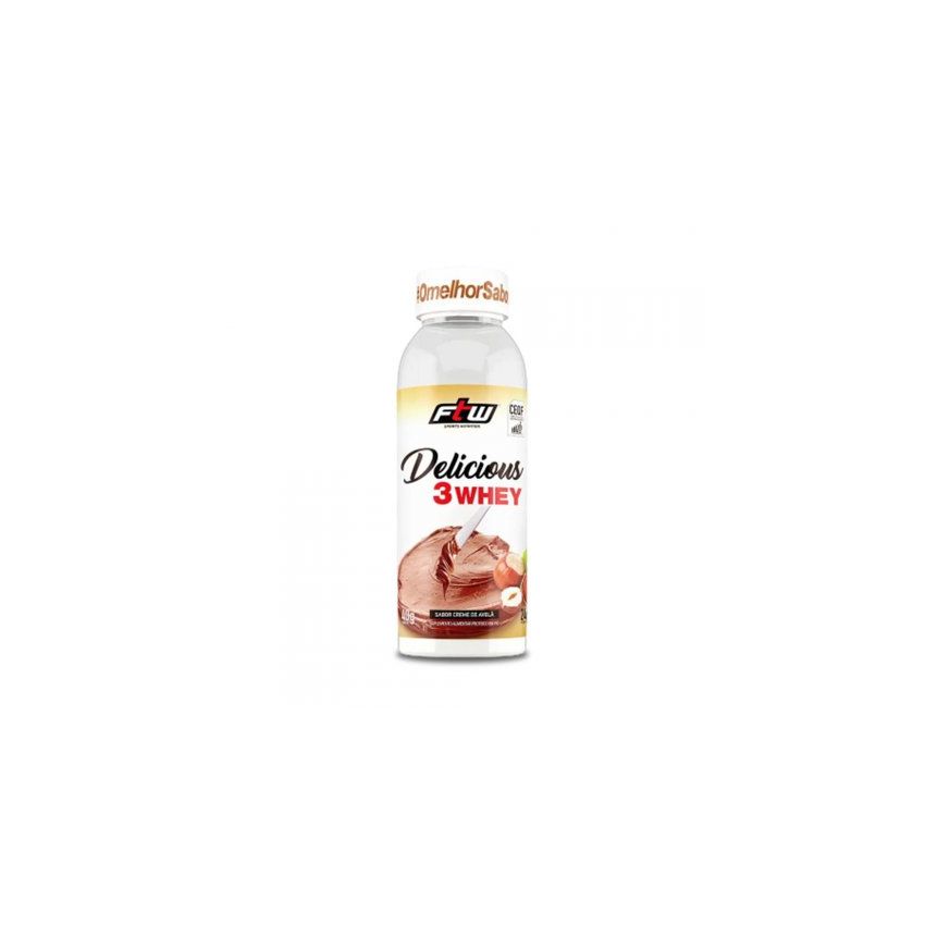 WHEY PROTEIN DELICIOUS 3 WHEY SABOR CREME DE AVELÃ 40G - FTW