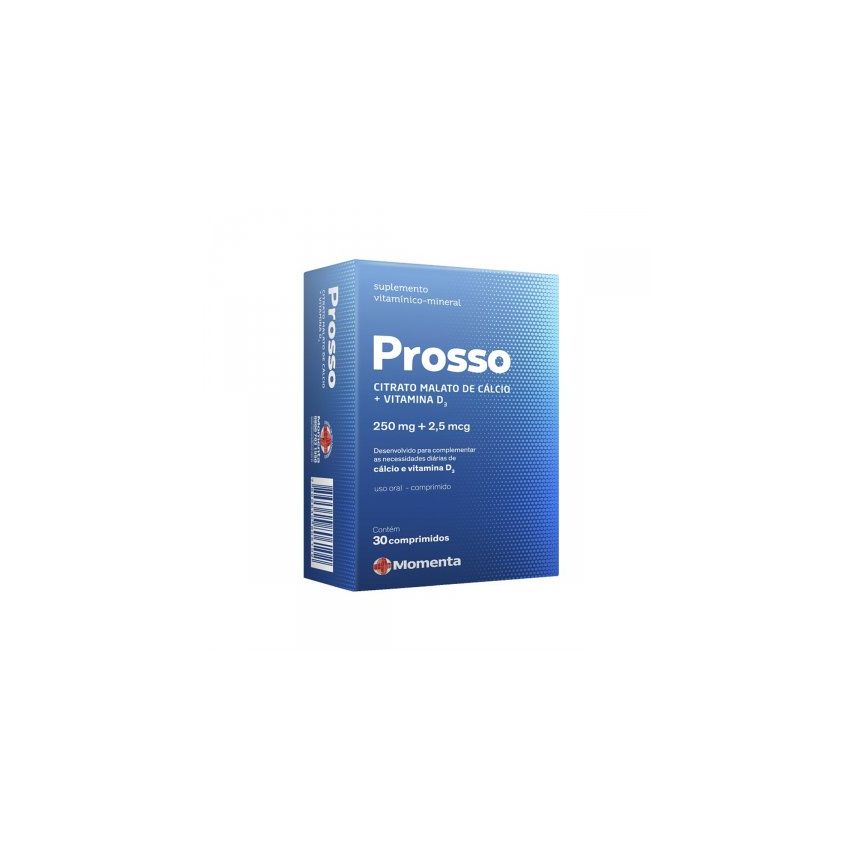 PROSSO 250MG+2,5MCG COM 30 COMPRIMIDOS