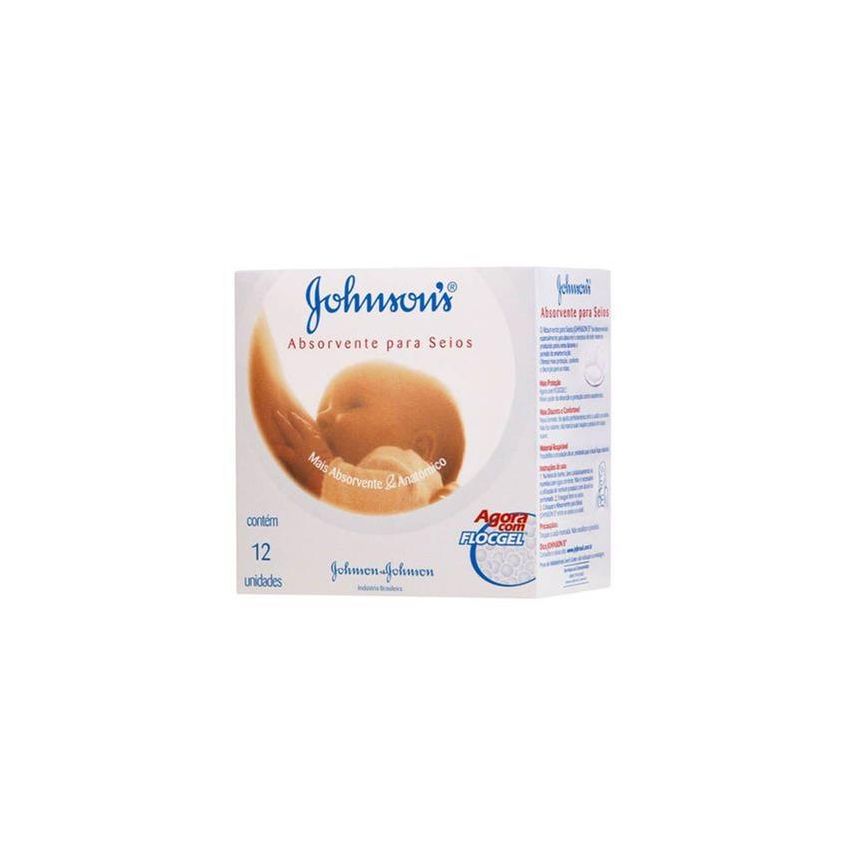 ABSORVENTE PARA SEIOS JOHNSONS COM 12 UNIDADES