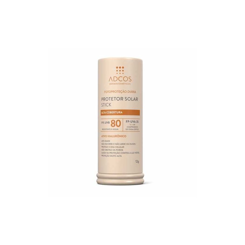 ADCOS PROTETOR SOLAR STICK NUDE FPS80 12G