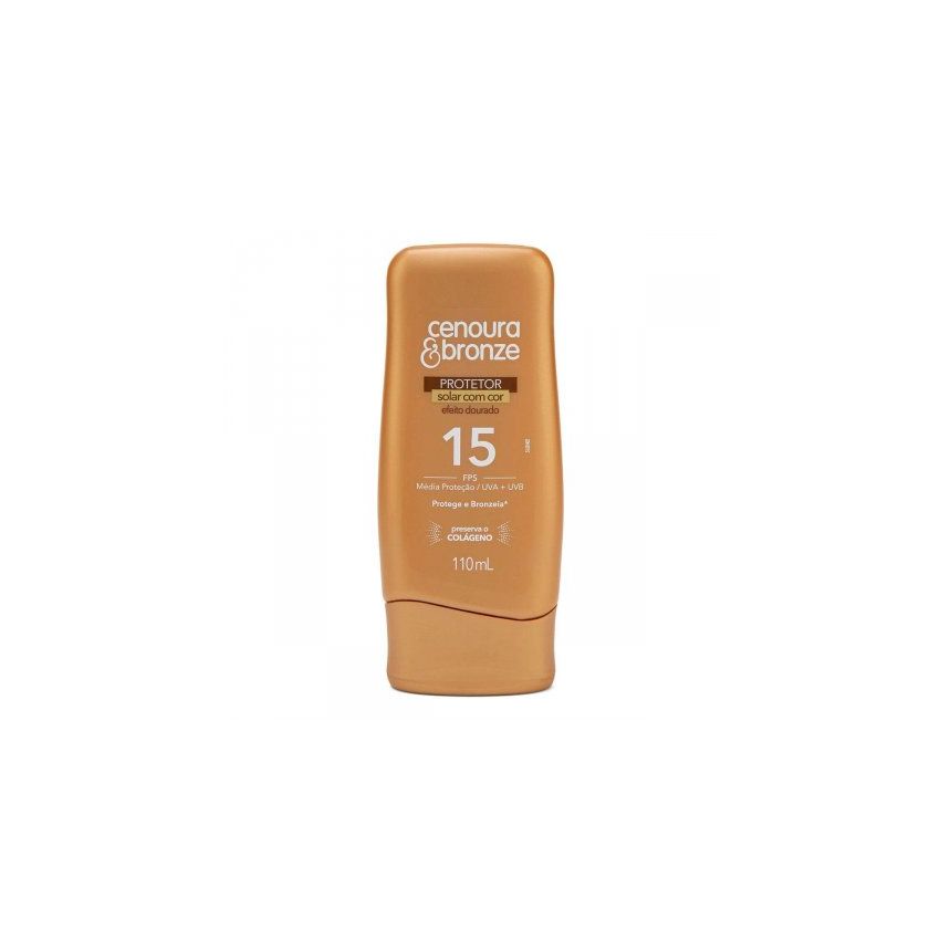 CENOURA E BRONZE PROTETOR SOLAR COM COR FPS15 110ML