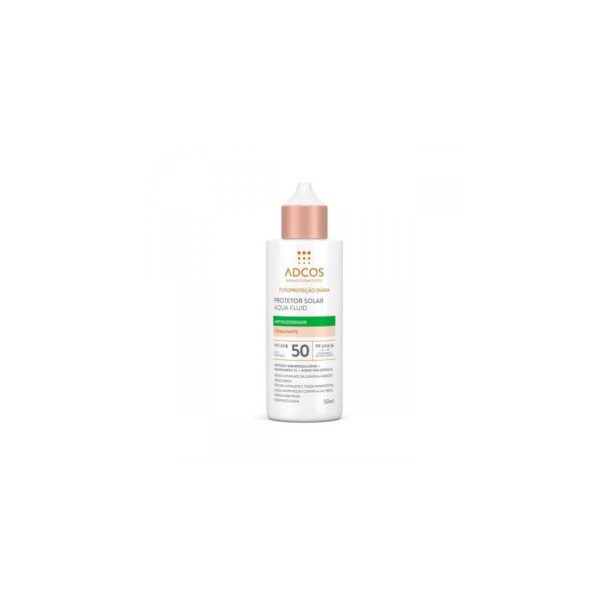 PROTETOR SOLAR ADCOS AQUA FLUID TONALIZANTE FPS50 50ML