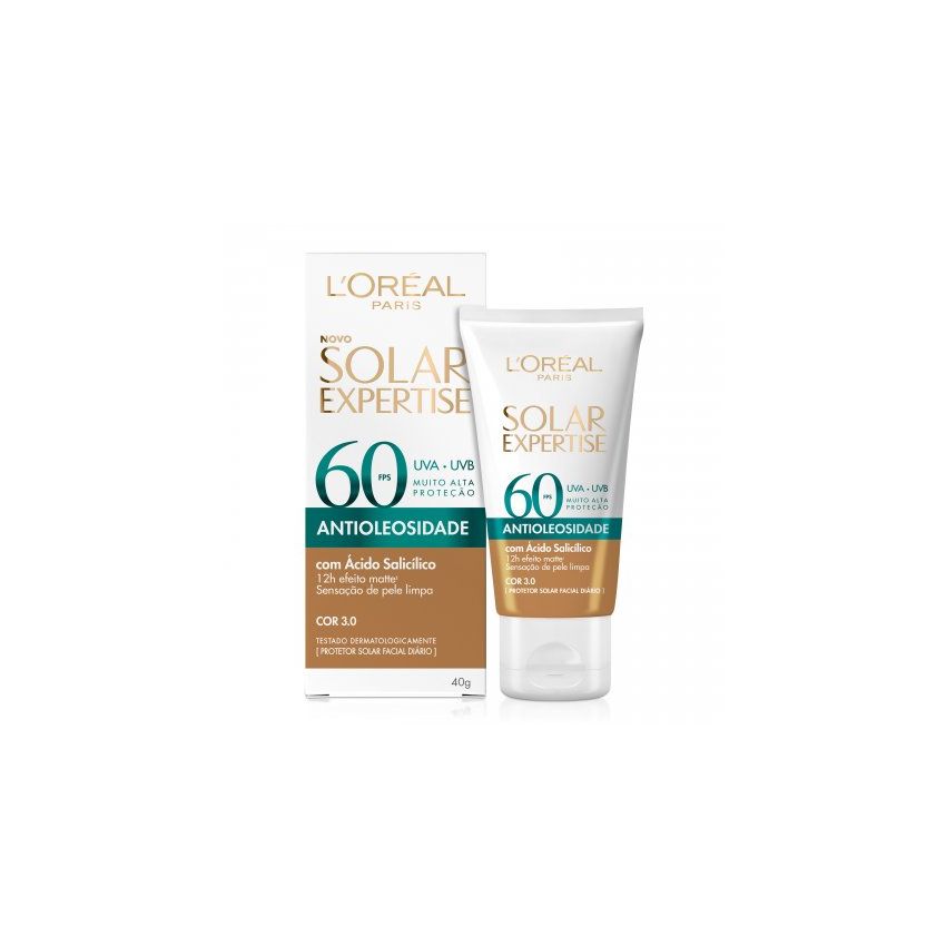 PROTETOR EXPERTISE LOREAL COR 3.0 ANTIRRUGAS FPS60 COM 40G
