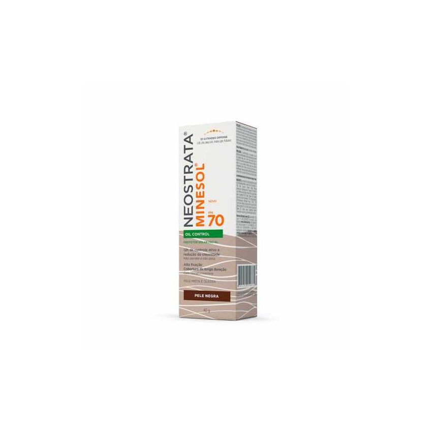 MINESOL PROTETOR SOLAR OIL CONTROL FPS70 NEGRA 40G