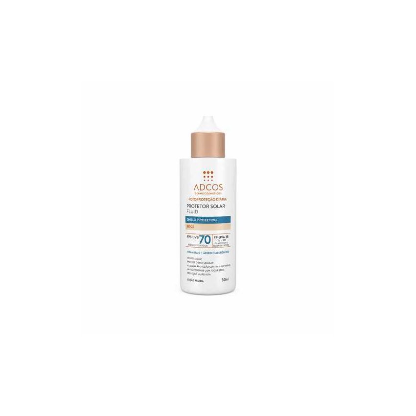 ADCOS PROTETOR SOLAR FLUID COR BEIGE FPS70 50ML 