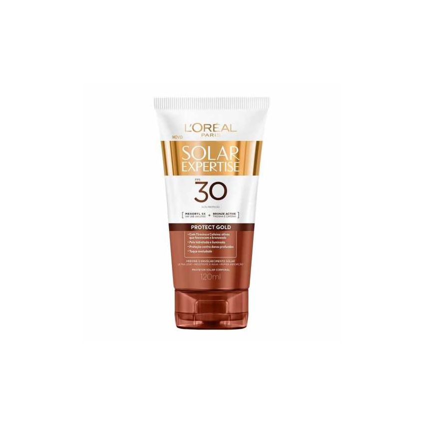 PROTETOR SOLAR L'REAL EXPERTISE PROTECT GOLD FPS30 120ML
