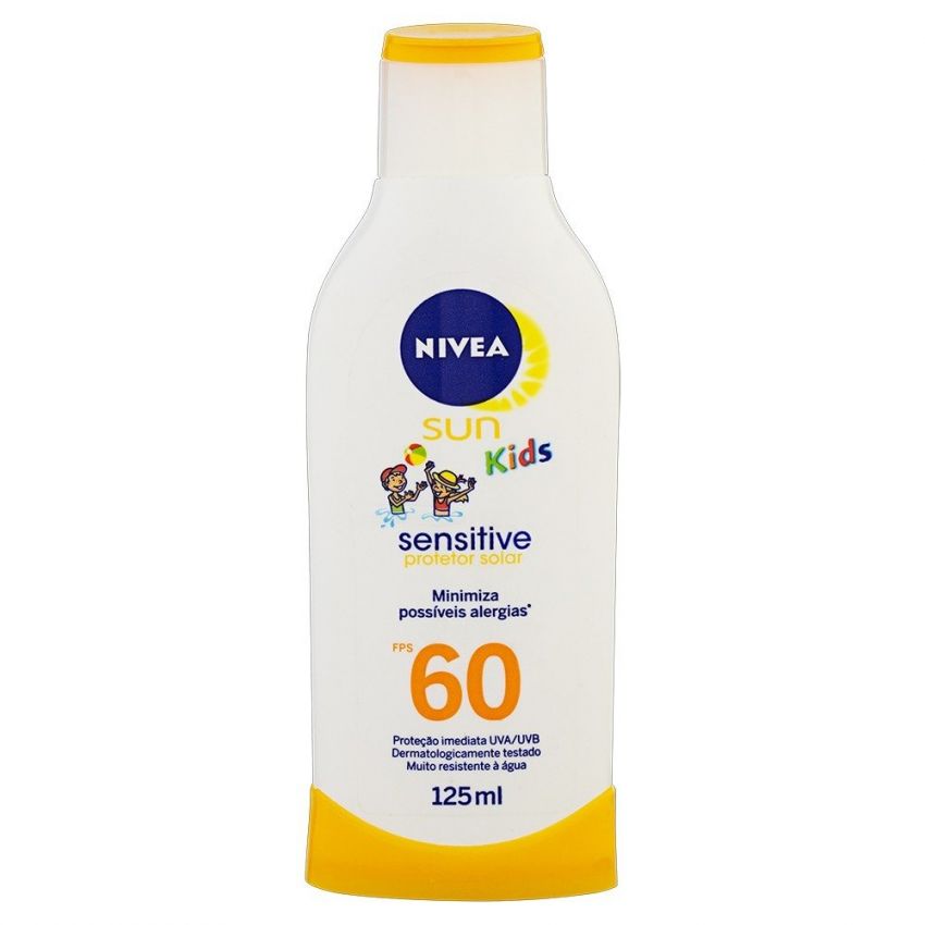 PROTETOR SOLAR NIVEA SUN KIDS SENSITIVE FPS60 125ML 