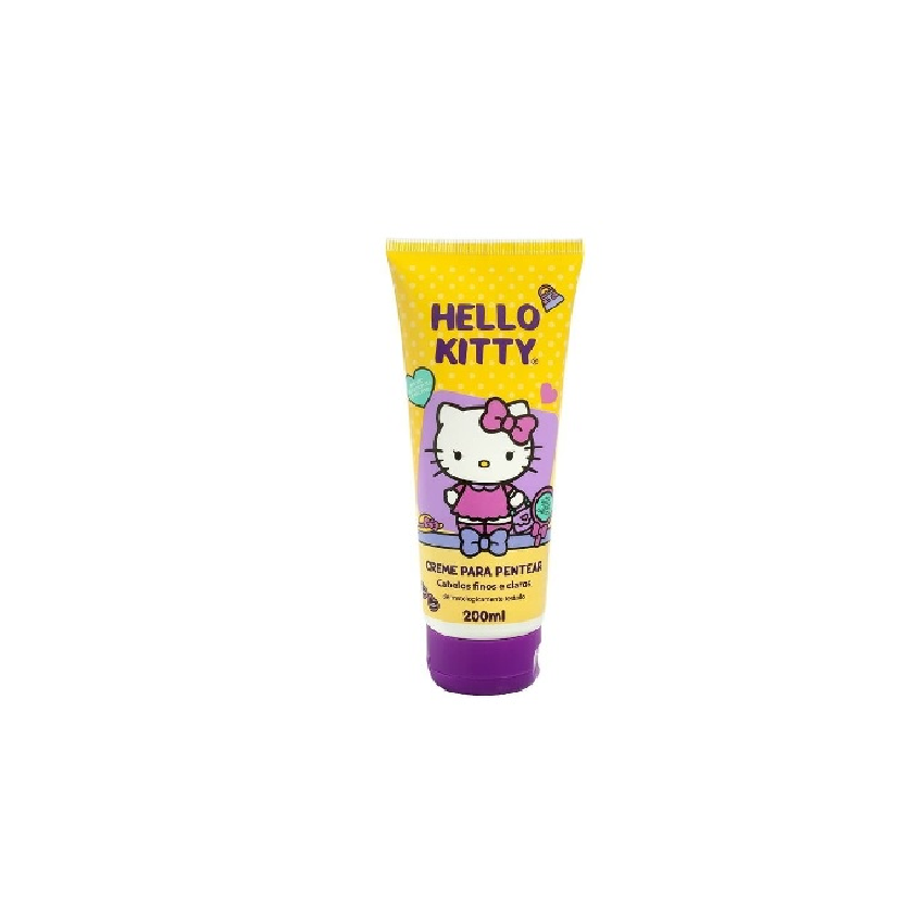 CREME PARA PENTEAR HELLO KITTY CABELOS FINOS E CLAROS 200ML