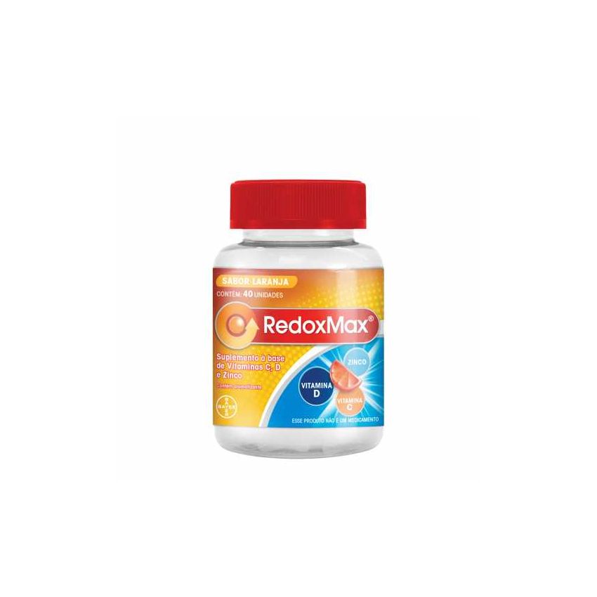 VITAMINA C REDOXMAX SABOR LARANJA 40 GOMAS