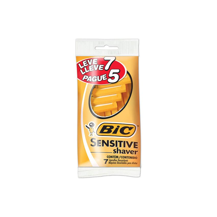 APARELHO DE BARBEAR BIC SENSITIVE LEVE 7 PAGUE 6