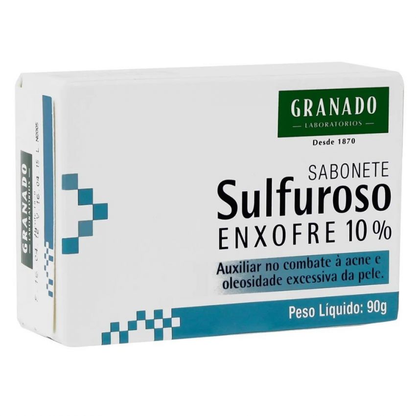 SABONETE EM BARRA SULFUROSO ENXOFRE 10% 90G