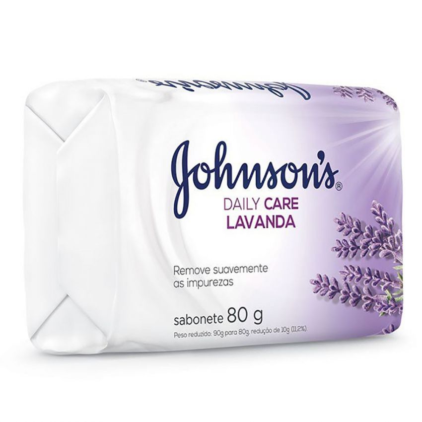 SABONETE EM BARRA JOHNSONS DAILY CARE LAVANDA 80G