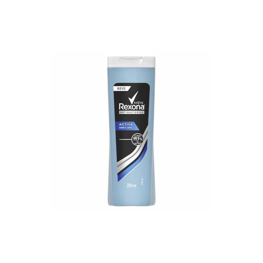SABONETE LIQUIDO REXONA MEN ANTIBACTERIAL ACTIVE 200ML