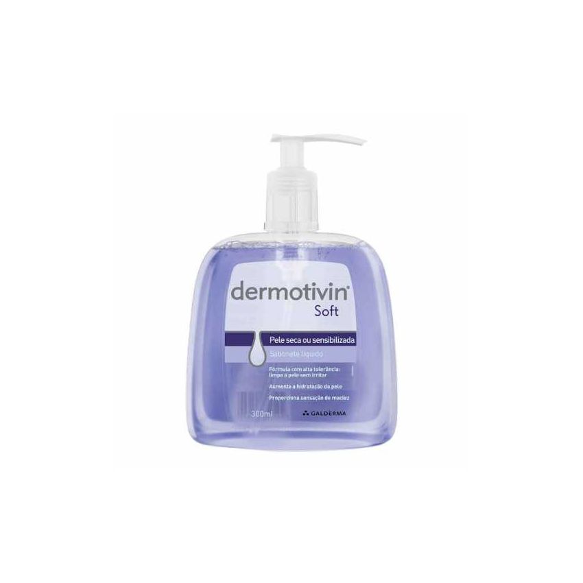 DERMOTIVIN SOFT SABONETE LIQUIDO 300ML