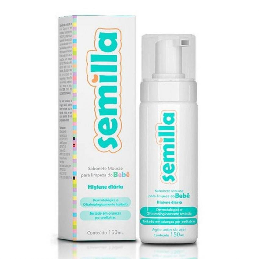 SEMILLA SABONETE MOUSSE PARA BEBÊ COM 150ML-CIFARMA -