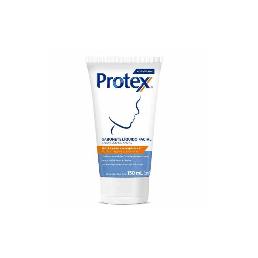 SABONETE LÍQUIDO FACIAL PROTEX ANTI CRAVOS E ESPINHAS 150ML