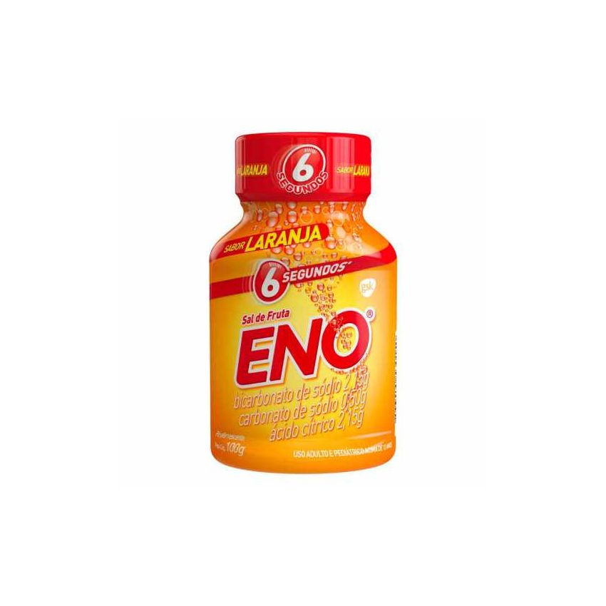 SAL DE FRUTA ENO FRASCO SABOR LARANJA 100G