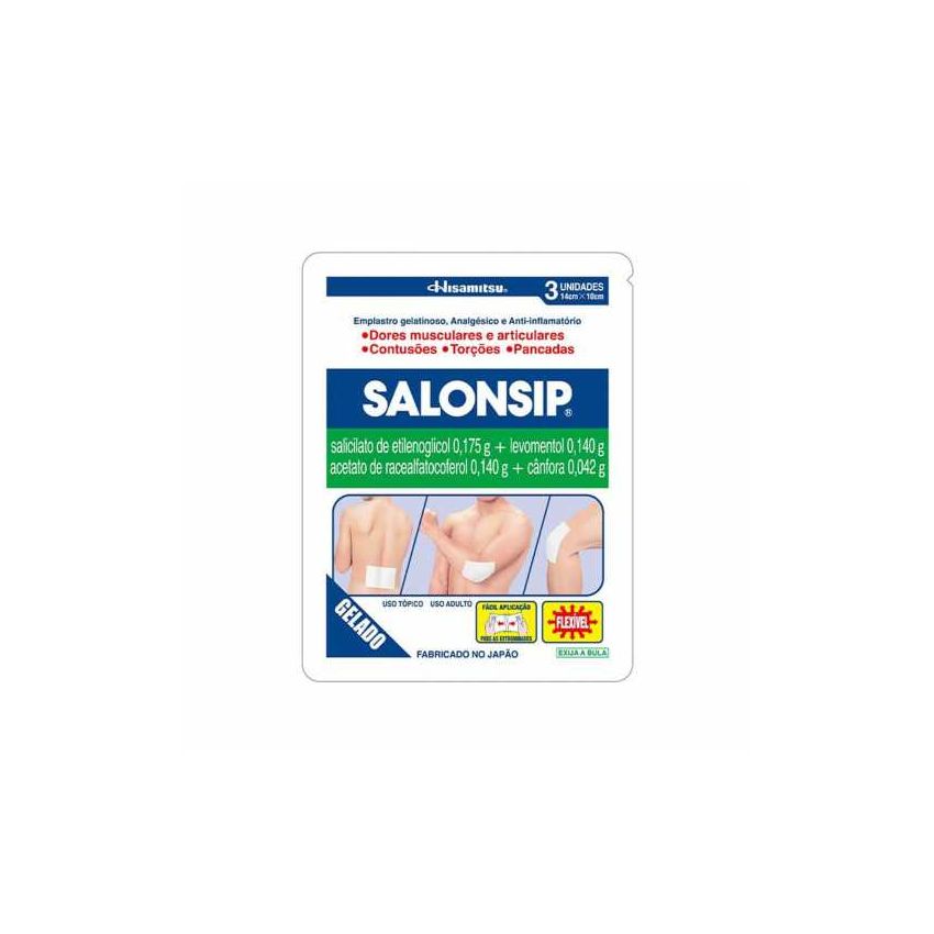 SALONSIP EMPLASTRO FLEXIVEL COM 3 UNIDADES
