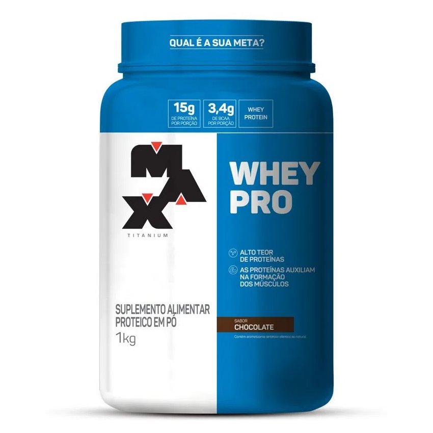 WHEY PRO MAX TITANIUM CHOCOLATE 1KG