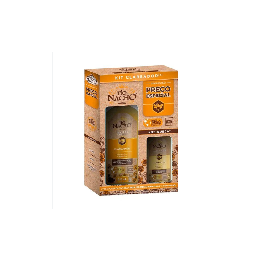 KIT TIO NACHO CLAREADOR SHAMPOO 415ML + CONDICIONADOR 200ML