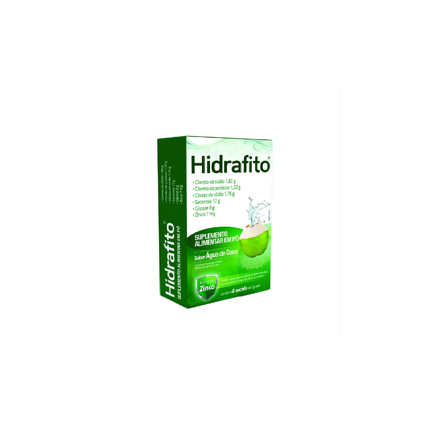 HIDRAFITO SABOR AGUA DE COCO SACHE COM 4 SACHES 7 GRAMAS