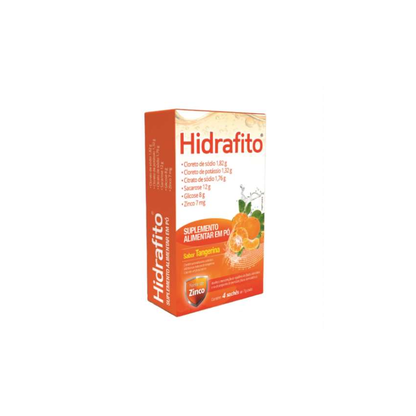 HIDRAFITO SABOR TANGERINA COM 4 SACHES 7 GRAMAS