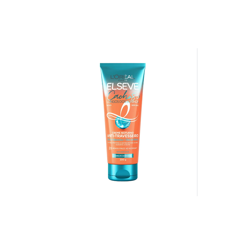 CREME NOTURNO ANTITRAVESSEIRO ELSEVE CACHOS SONHO 200ML