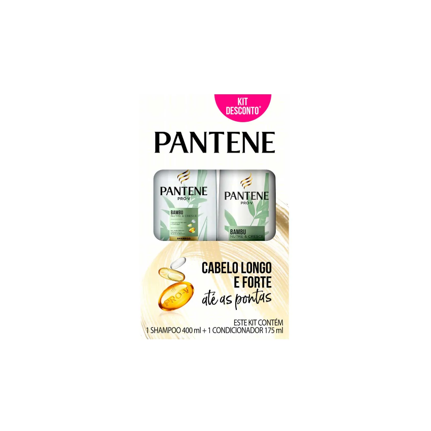 SHAMPOO PANTENE 400ML CONDICIONADOR 175ML BAMBU 