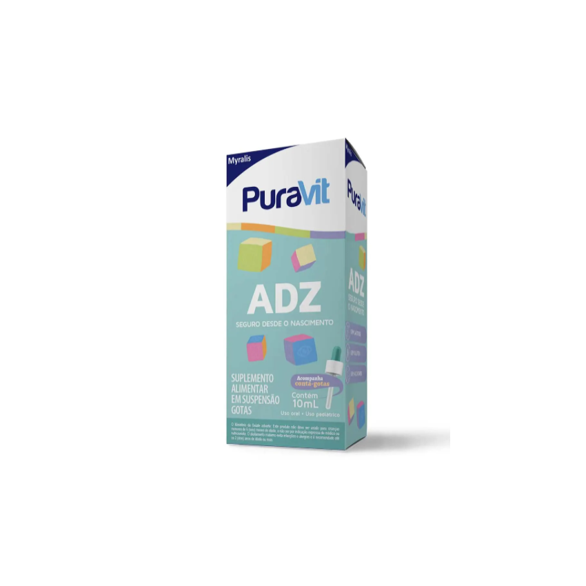 SUPLEMENTO ALIMENTAR PURAVIT ADZ GOTAS 10ML
