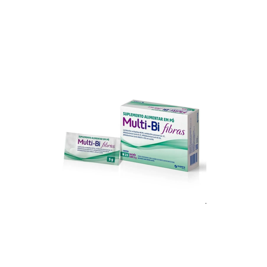 MULTIBI FIBRAS COM 15 SACHES DE 5 GRAMAS