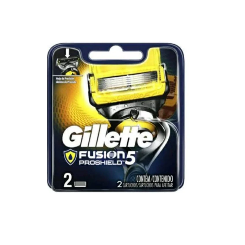 GILLETTE FUSION PROSHIELD COM 2 CARTUCHOS
